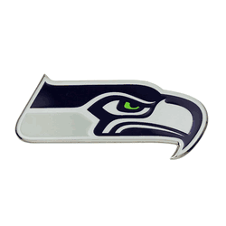 Seattle Seahawks Heavy Duty Aluminum Embossed Color Emblem
