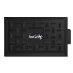 Seattle Seahawks Heavy Duty Vinyl Medallion Door Mat - 19.5in. x 31in.