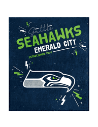 Seattle Seahawks HSN Plush Throw 60x70