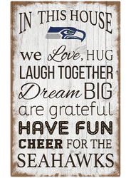 Seattle Seahawks In This House 11x19 Sign