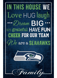 Seattle Seahawks In This House 17x26