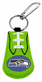 Seattle Seahawks Keychain Team Color Football Green CO