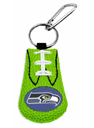 Seattle Seahawks Keychain Team Color Football Green CO
