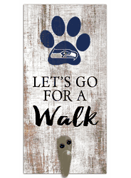 Seattle Seahawks Leash Holder 6x12 Sign