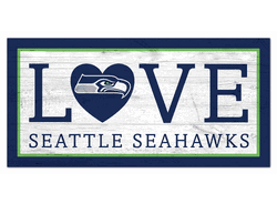 Seattle Seahawks Love 6x12 Sign