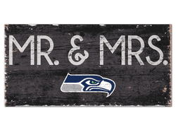 Seattle Seahawks Mr & Mrs Sign