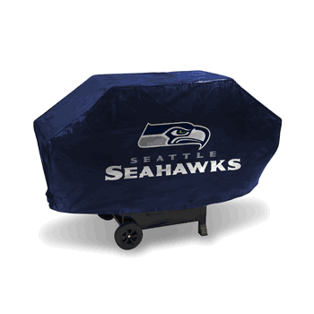 Seattle Seahawks Navy Deluxe Vinyl Grill Cover - 68