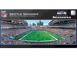 Seattle Seahawks NFL 1000pc Panoramic Puzzle - End Zone