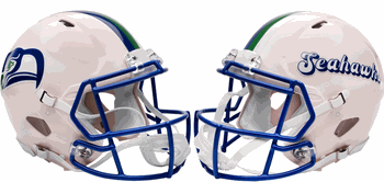 Seattle Seahawks NFL Full Size Replica Speed Football Helmet RETRO