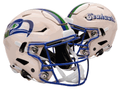 Seattle Seahawks NFL Full Size SPEEDFLEX Authentic Speed Football Helmet RETRO