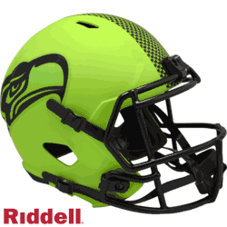 Seattle Seahawks NFL Helmet Riddell Replica Full Size Speed Style Rave Alternate <B>RAVE</B>