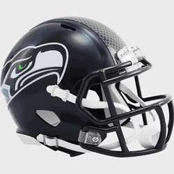 Seattle Seahawks NFL Mini Speed Football Helmet Matte Navy