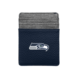 Seattle Seahawks Pebble Front Pocket Wallet Navy