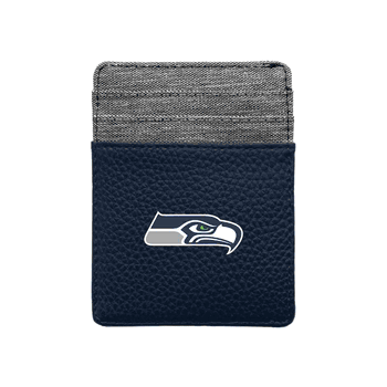 Seattle Seahawks Pebble Front Pocket Wallet Navy