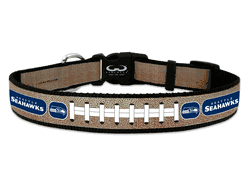 Seattle Seahawks Pet Collar Reflective Football Size Large CO