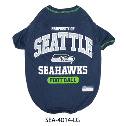 Seattle Seahawks Pet Tee Shirt Large