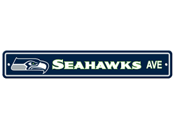Seattle Seahawks Plastic Street Sign