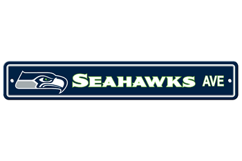 Seattle Seahawks Plastic Street Sign