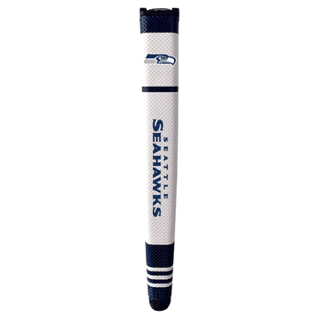 Seattle Seahawks Putter Grip (White with colored stripes)