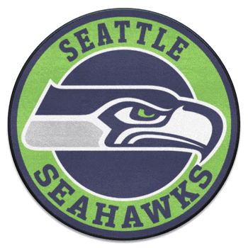 Seattle Seahawks Roundel Rug - 27in. Diameter