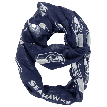 Seattle Seahawks Sheer Infinity Scarf Alternate