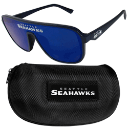 Seattle Seahawks Shield Sunglasses with Case