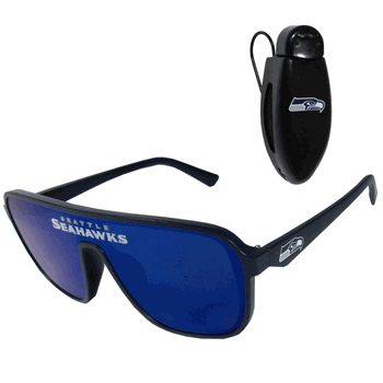 Seattle Seahawks Shield Sunglasses with Visor Clip
