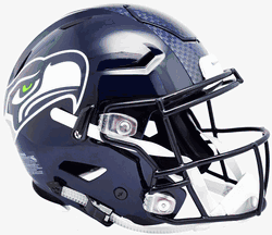 Seattle Seahawks SpeedFlex Full Size Football Helmet Matte Navy