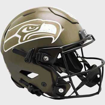 Seattle Seahawks SpeedFlex Full Size Football Helmet SALUTE TO SERVICE