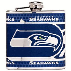 Seattle Seahawks Stainless Steel 6 oz. Flask with Metallic Graphics