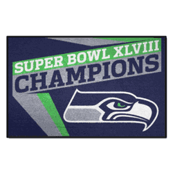 Seattle Seahawks Starter Mat Accent Rug - 19in. x 30in., 2014 Super Bowl XLVIII Champions