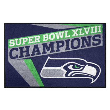 Seattle Seahawks Starter Mat Accent Rug - 19in. x 30in., 2014 Super Bowl XLVIII Champions