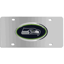 Seattle Seahawks Steel License Plate, Dome