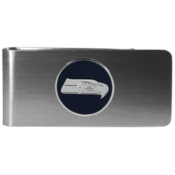 Seattle Seahawks Steel Money Clip, Round