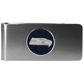 Seattle Seahawks Steel Money Clip, Round