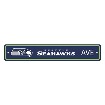 Seattle Seahawks Team Color Street Sign Dcor 4in. X 24in. Lightweight