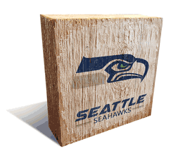 Seattle Seahawks Team Logo Block 6X6