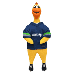 Seattle Seahawks Team Rubber Chicken Toy