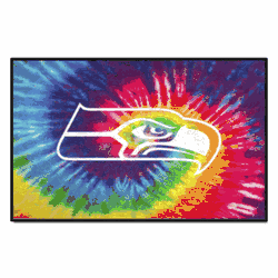Seattle Seahawks Tie Dye Starter Mat Accent Rug - 19in. x 30in.