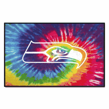 Seattle Seahawks Tie Dye Starter Mat Accent Rug - 19in. x 30in.