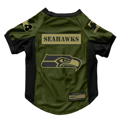 Seattle Seahawks Valor Pet Stretch Jersey - XL