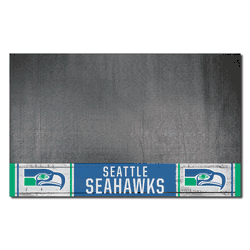 Seattle Seahawks Vinyl Grill Mat - 26in. x 42in., NFL Vintage