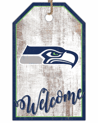 Seattle Seahawks Welcome Team Tag 11x19 Sign
