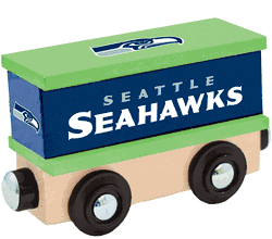 Seattle Seahawks Wood Train Box Car