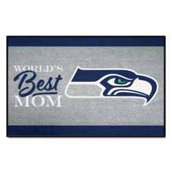Seattle Seahawks World's Best Mom Starter Mat Accent Rug - 19in. x 30in.
