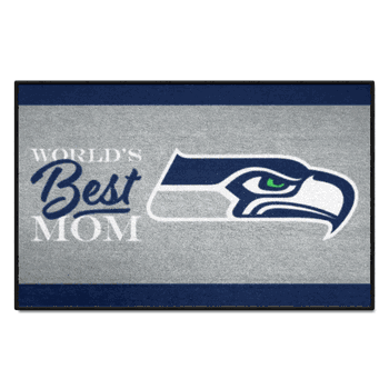 Seattle Seahawks World's Best Mom Starter Mat Accent Rug - 19in. x 30in.