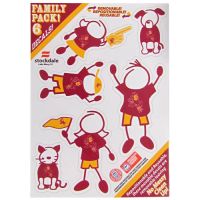 Show off your team pride with our Arizona State Sun Devils family automotive decals. The set includes 6 individual family themed decals that each feature the team logo. The 5 x 7 inch decal set is made of outdoor rated, repositionable vinyl for durability and easy application.