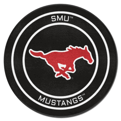 SMU Hockey Puck Rug - 27in. Diameter