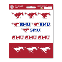 SMU Mustangs 12 Count Mini Decal Sticker Pack