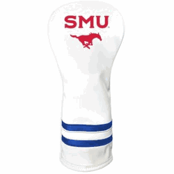 SMU Mustangs Vintage Fairway Headcover (White)